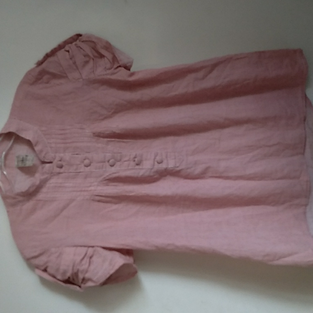 Stitch red and white striped blouse size S